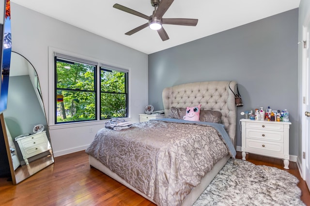 1800 Lynnbrook Ct, Orient, OH 43146 - bedroom featuring hardwood / wood-style floors and ceiling fan
