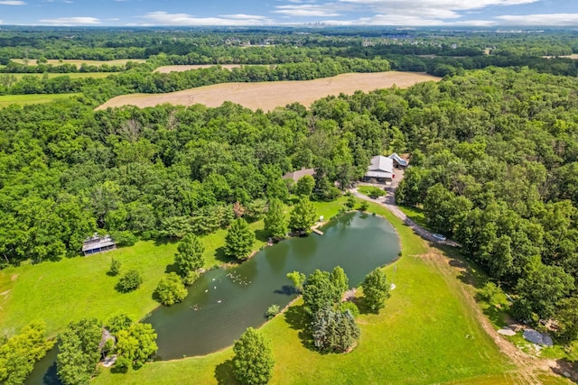 1800 Lynnbrook Ct, Orient, OH 43146 - bird's eye view of a large body of water and a heavily wooded area
