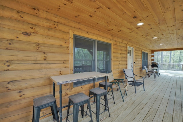 1607 Kato Ln, Sugar Grove, OH 43155 - view of wooden deck