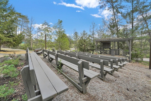 1607 Kato Ln, Sugar Grove, OH 43155 - wooden deck featuring a pergola