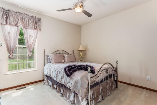 5630 Dorshire Dr, Galena, OH 43021 - carpeted bedroom featuring baseboards and ceiling fan