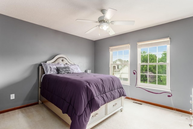 5630 Dorshire Dr, Galena, OH 43021 - carpeted bedroom with baseboards and a ceiling fan