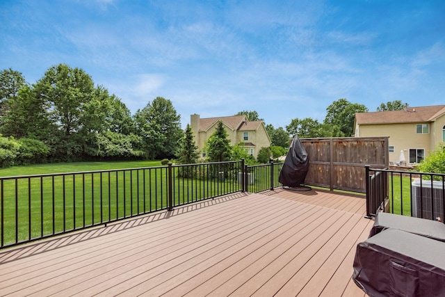 5630 Dorshire Dr, Galena, OH 43021 - wooden deck with a lawn
