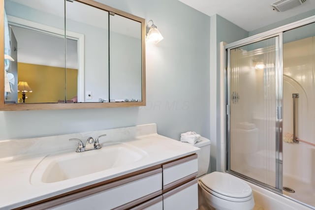 6750 Schreiner St E, Worthington, OH 43085 - full bathroom featuring vanity and a shower stall