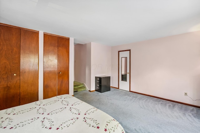 6750 Schreiner St E, Worthington, OH 43085 - bedroom featuring carpet floors and multiple closets