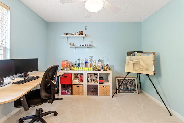 7672 Tullymore Dr, Dublin, OH 43016 - office space with carpet floors and ceiling fan
