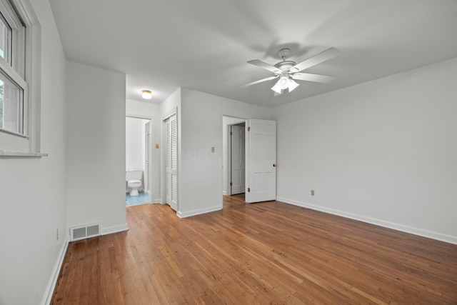 2681 Montcalm Rd, Columbus, OH 43221 - spare room featuring a ceiling fan and light wood-type flooring