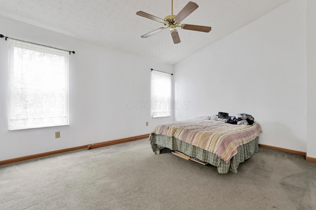 3490 Blendon Bend Way, Columbus, OH 43231 - carpeted bedroom with lofted ceiling, a ceiling fan, and a baseboard heating unit
