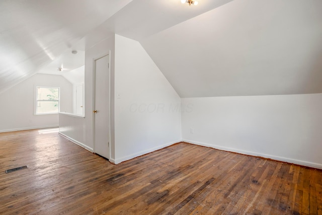 1717 Audrey Rd, Columbus, OH 43224 - additional living space with vaulted ceiling and hardwood / wood-style flooring