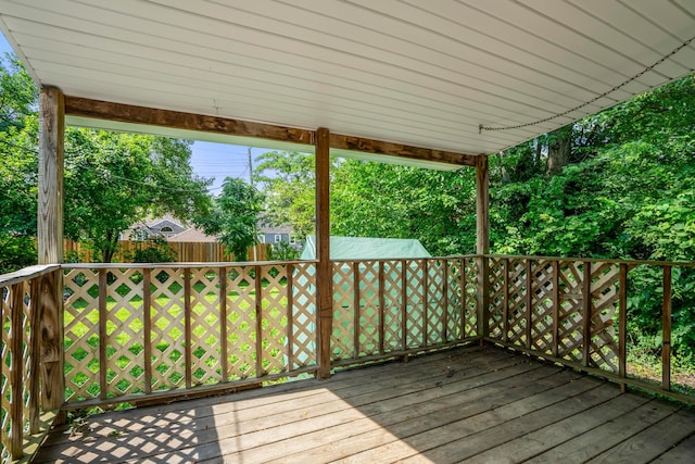 1717 Audrey Rd, Columbus, OH 43224 - wooden terrace featuring a fenced backyard