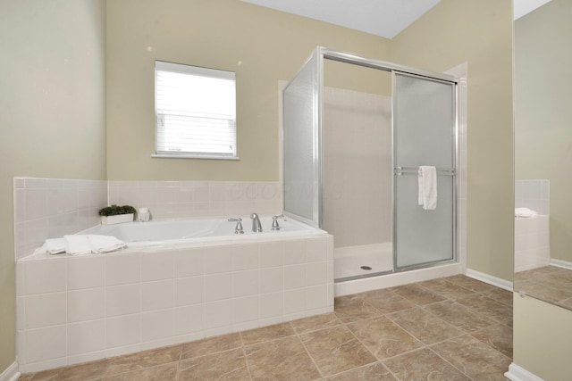 7931 Champaign Dr, Blacklick, OH 43004 - full bathroom with a bath and a stall shower