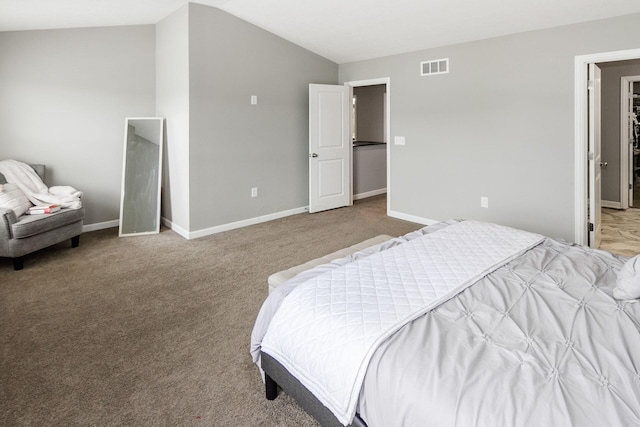 9146 Pennington Way, Blacklick, OH 43004 - bedroom featuring lofted ceiling and carpet floors
