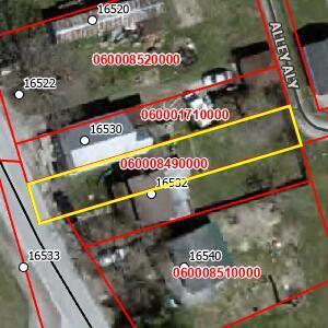 16532 Haydenville Rd, Logan, OH 43138 - aerial view of property's location with property parcel outlined