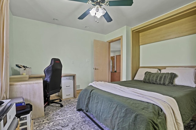 11620 Highland Park, Logan, OH 43138 - bedroom featuring a desk and a ceiling fan
