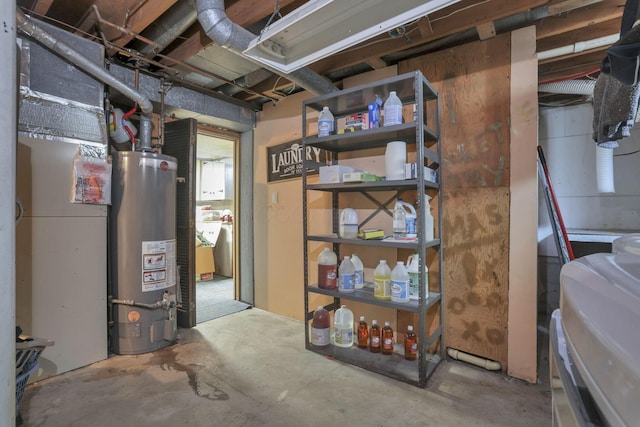 11620 Highland Park, Logan, OH 43138 - unfinished below grade area with gas water heater