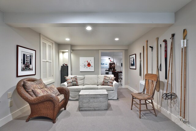 5720 Loch Maree Ct, Dublin, OH 43017 - living area with recessed lighting and carpet floors