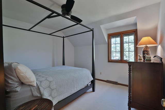 5720 Loch Maree Ct, Dublin, OH 43017 - carpeted bedroom with baseboards and vaulted ceiling
