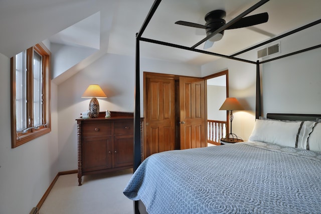 5720 Loch Maree Ct, Dublin, OH 43017 - bedroom with light colored carpet and a ceiling fan