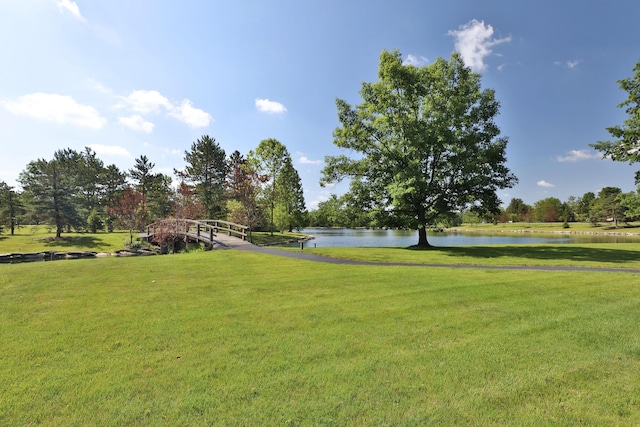 5720 Loch Maree Ct, Dublin, OH 43017 - view of home's community with a water view and a yard