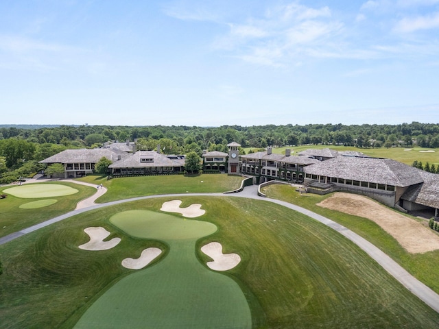 5720 Loch Maree Ct, Dublin, OH 43017 - bird's eye view of a local golf course and a tree filled landscape