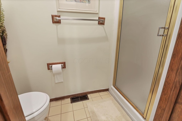 389 Fenway Rd Unit B, Columbus, OH 43214 - bathroom featuring a shower stall and tile patterned flooring
