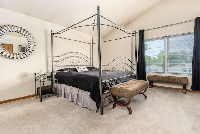 281 Inah Ave, Columbus, OH 43228 - carpeted bedroom featuring lofted ceiling and baseboards