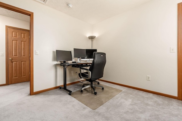 281 Inah Ave, Columbus, OH 43228 - carpeted office with baseboards and a textured ceiling