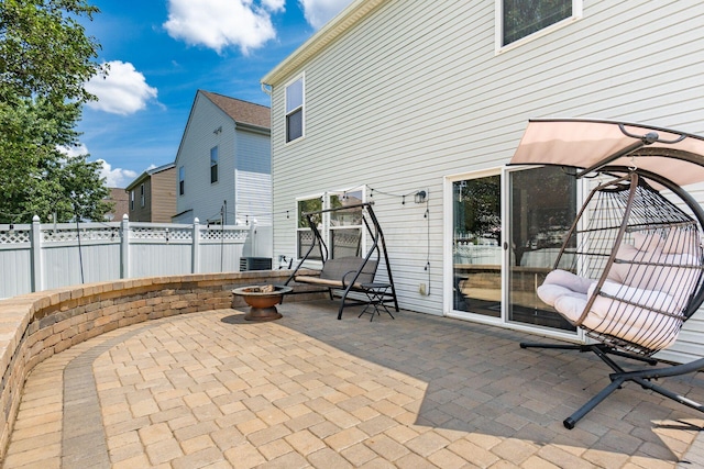 281 Inah Ave, Columbus, OH 43228 - view of patio / terrace with a fire pit