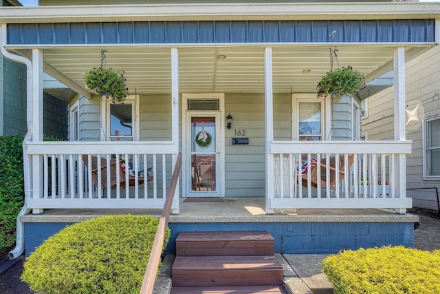 162 Watt St, Circleville, OH 43113 - view of exterior entry with a porch