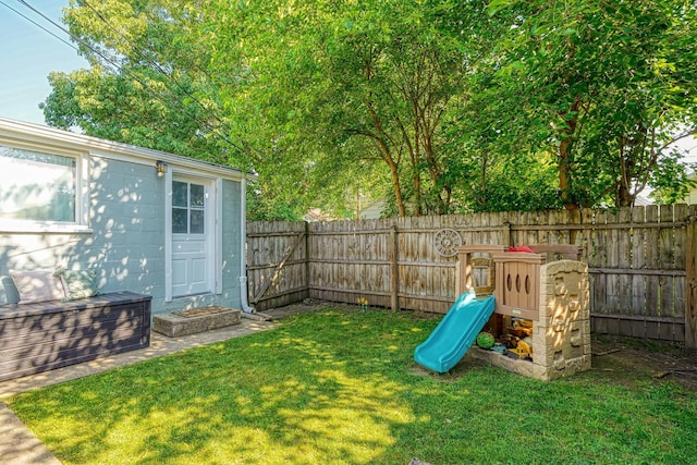 162 Watt St, Circleville, OH 43113 - fenced backyard with a playground