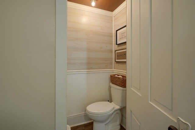 162 Watt St, Circleville, OH 43113 - bathroom featuring toilet and wood walls