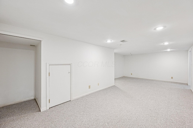 902 Brentford Dr, Columbus, OH 43220 - finished basement featuring recessed lighting and carpet floors