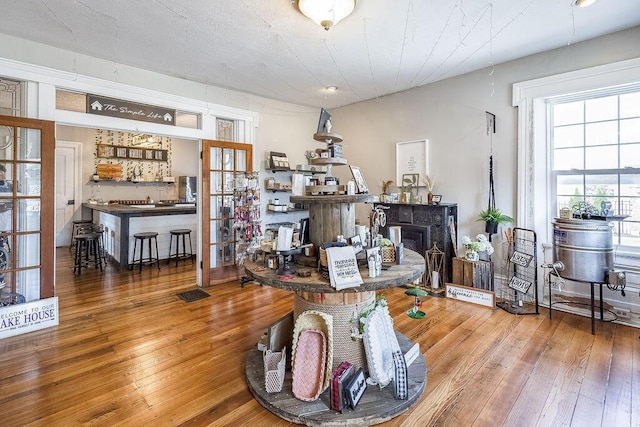 100 E Ohio Ave, Mount Vernon, OH 43050 - living area with hardwood / wood-style floors
