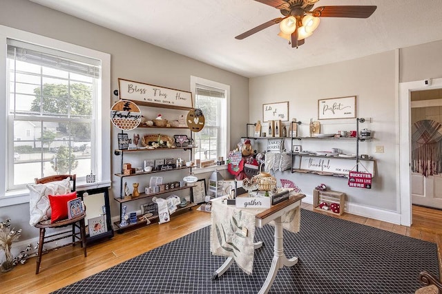 100 E Ohio Ave, Mount Vernon, OH 43050 - office space with wood finished floors and ceiling fan