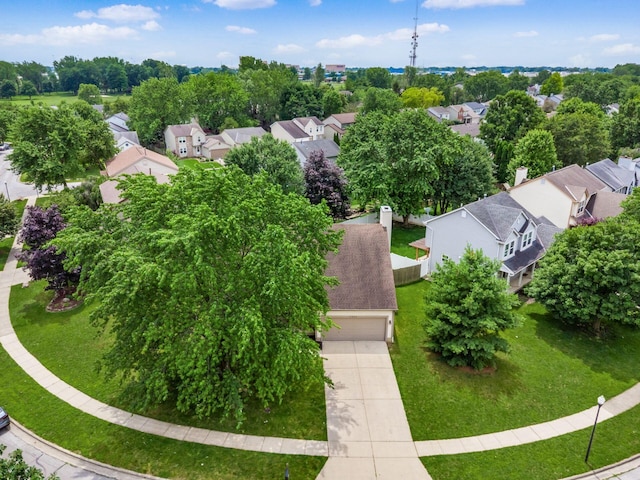 7345 Oakmeadows Dr, Columbus, OH 43085 - aerial view of residential area featuring a tree filled landscape