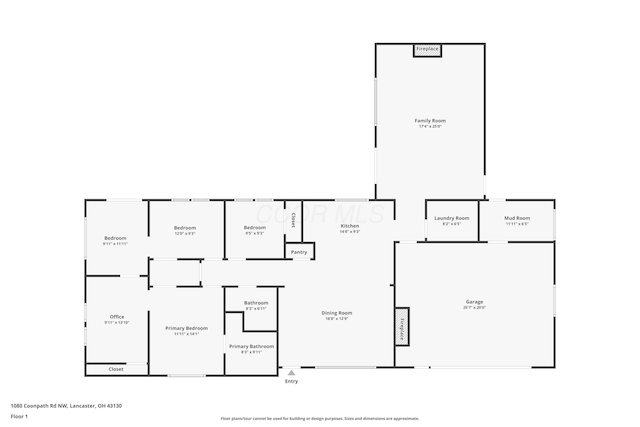1080 Coonpath Rd NW, Lancaster, OH 43130 - view of property floor plan
