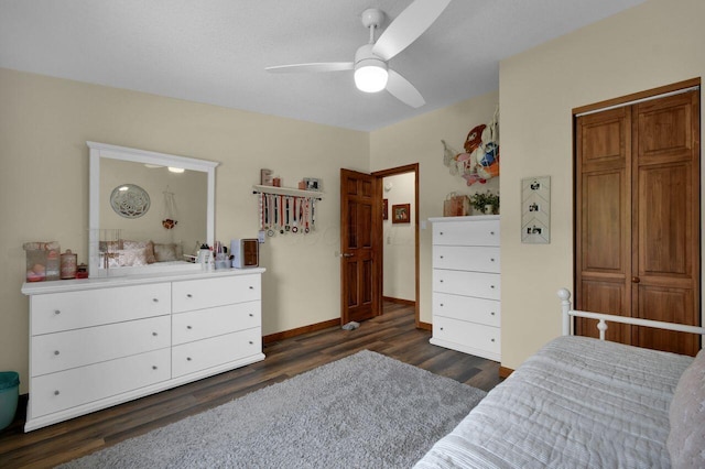 4619 Spring Hill Rd, Heath, OH 43056 - bedroom featuring wood finished floors and a ceiling fan