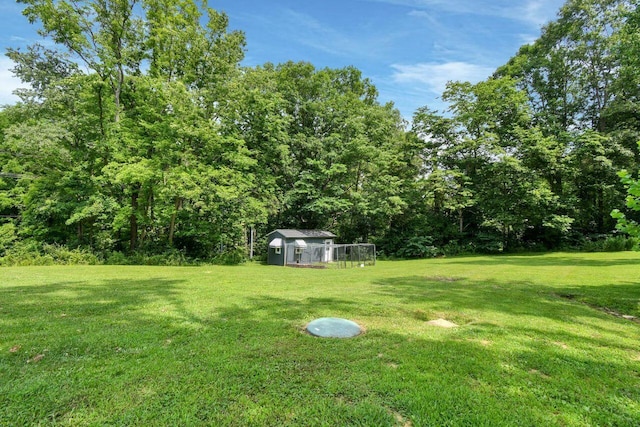 4619 Spring Hill Rd, Heath, OH 43056 - view of grassy yard with a storage unit