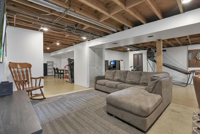 748 Forward Pass Rd SW, Pataskala, OH 43062 - living room with concrete floors