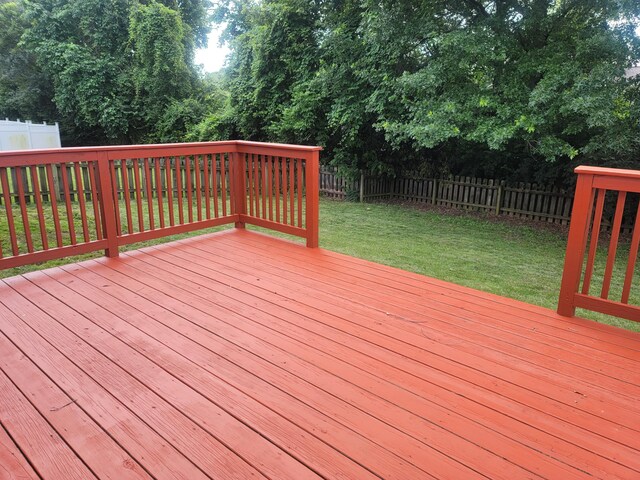 417 Hannifin Dr, Blacklick, OH 43004 - wooden terrace featuring a fenced backyard