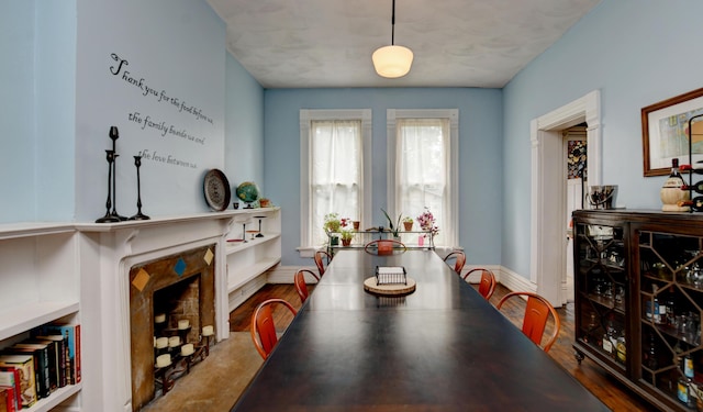 1447 Fair Ave, Columbus, OH 43205 - dining room with wine cooler and wood finished floors