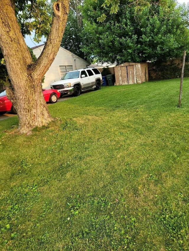 327 Ziegler Ave, Columbus, OH 43207 - view of grassy yard featuring a shed