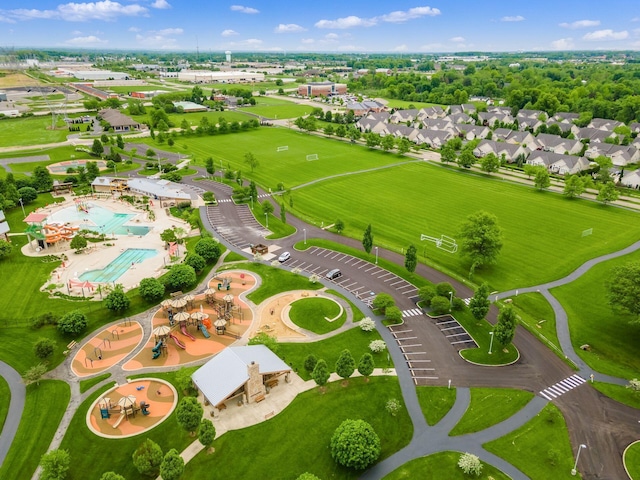 7635 Overland Trl, Delaware, OH 43015 - bird's eye view of a pool