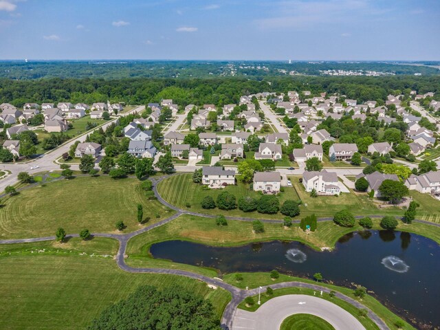 7635 Overland Trl, Delaware, OH 43015 - aerial perspective of suburban area with a large body of water