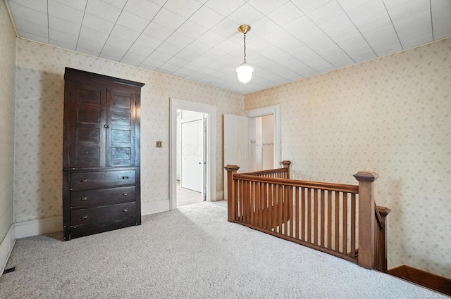 249 W Locust St, Newark, OH 43055 - carpeted bedroom with wallpapered walls