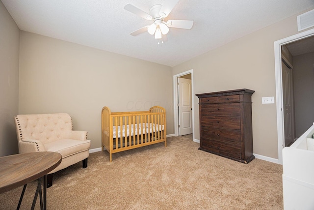 5738 Hayden Run Blvd, Dublin, OH 43016 - bedroom featuring light colored carpet and ceiling fan