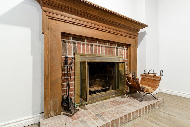 2630 Bella Via Ave, Columbus, OH 43231 - detailed view of a fireplace and wood finished floors