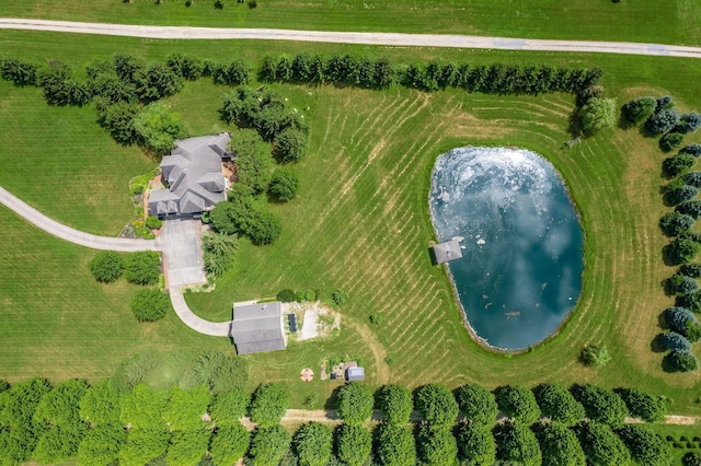 3873 Carters Corner Rd, Sunbury, OH 43074 - overview of rural landscape featuring a nearby body of water