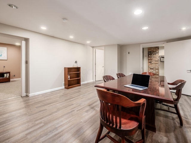 4656 Crompton Dr, Columbus, OH 43220 - dining area featuring recessed lighting and wood finished floors