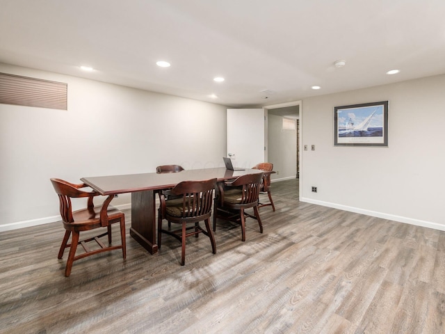 4656 Crompton Dr, Columbus, OH 43220 - dining space with recessed lighting and wood finished floors